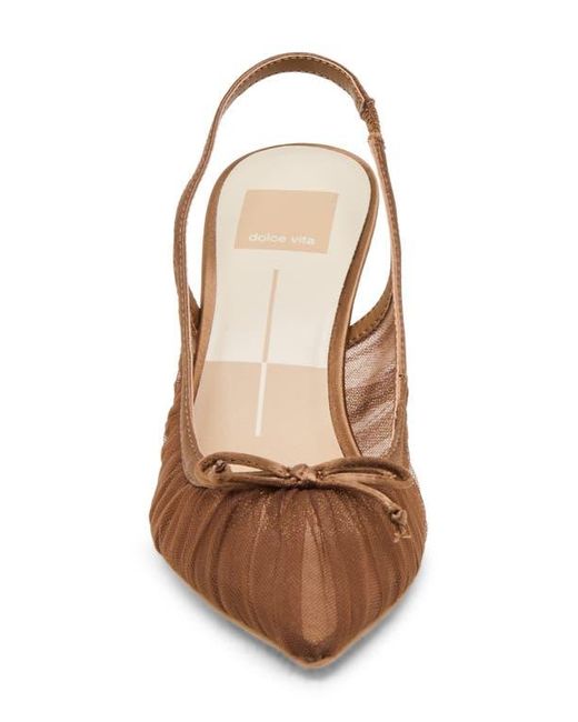 Dolce Vita Brown Yela Slingback Pointed Toe Pump