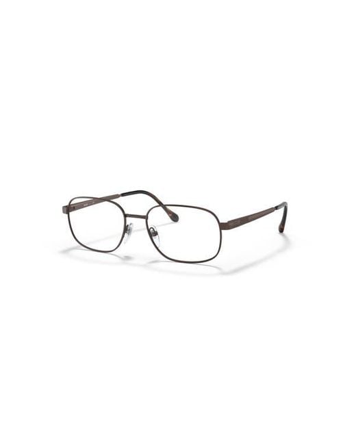 Sferoflex Metallic 57Mm Rectangle Optical Glasses for men