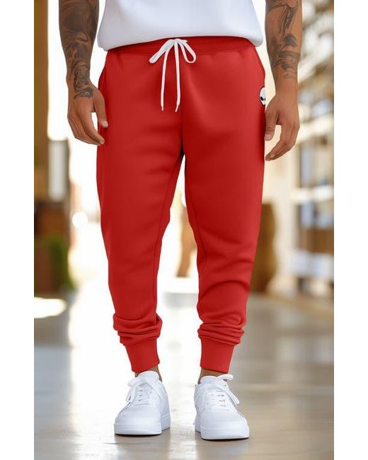 Alix Red Alien Midweight Fleece Jogger Pant for men
