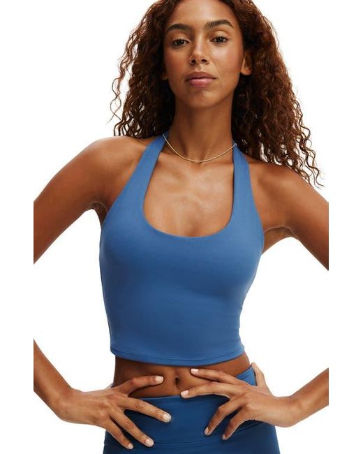 Cotton On Blue Active Ultra Soft Halter Neck Tank