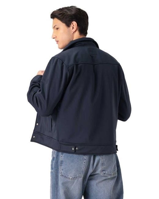 Members Only Green Soft Shell Shirt Jacket for men