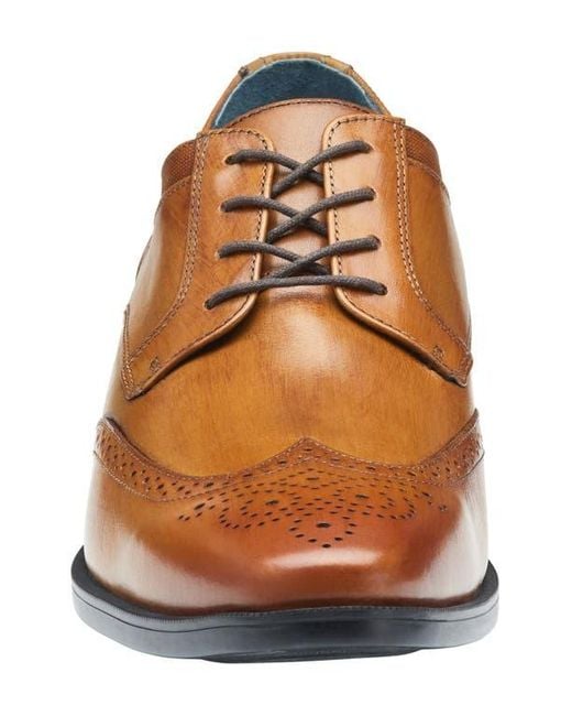 Johnston & Murphy Brown Gibbons Wingtip Derby for men