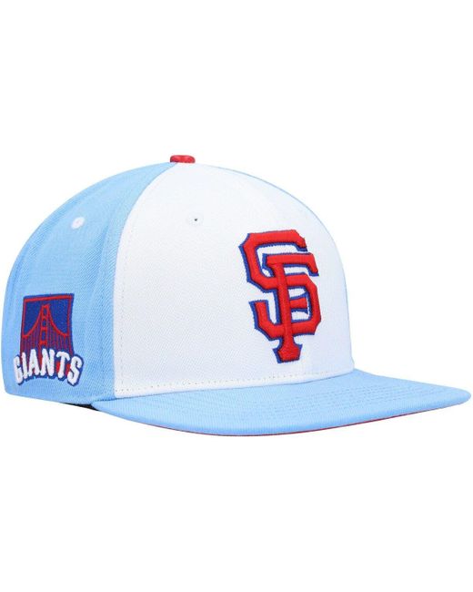 Pro Standard /light Blue San Francisco Giants Blue Raspberry Ice Cream Drip Snapback Hat At