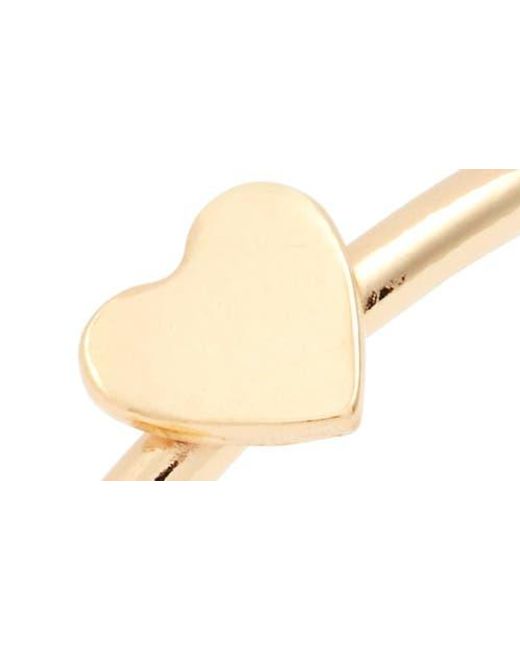Nashelle Metallic Heart Stacking Ring