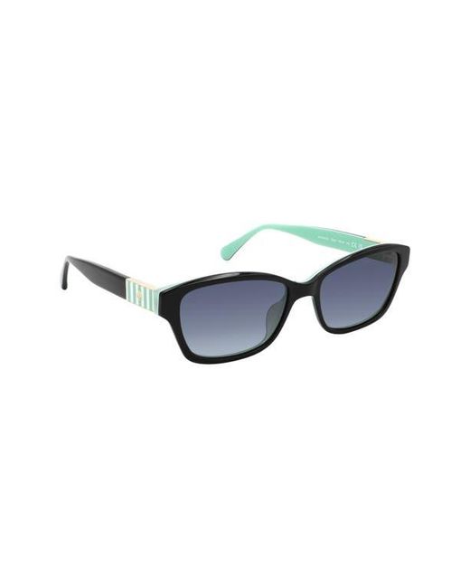 Kate Spade Blue Ayla 53Mm Gradient Rectangular Sunglasses