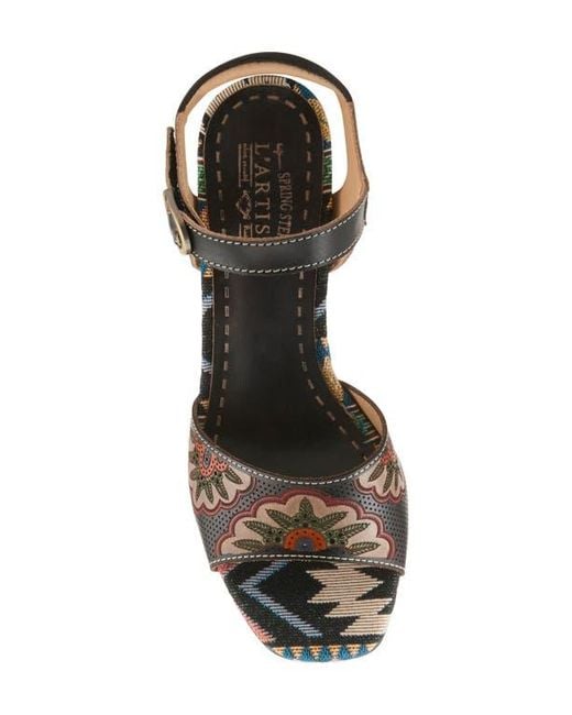Spring Step Brown Sassyclass Ankle Strap Sandal