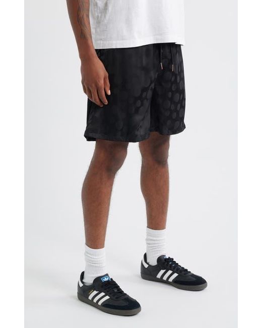 Honor The Gift Black Polka Dot Drawstring Shorts for men
