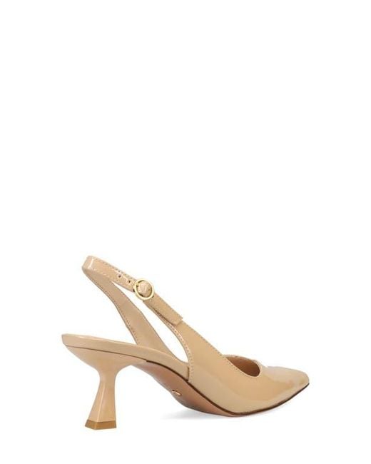 Pelle Moda White Janah Slingback Pointed Toe Pump