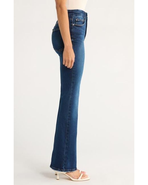 GOOD AMERICAN Blue Soft Tech Bootcut Jeans