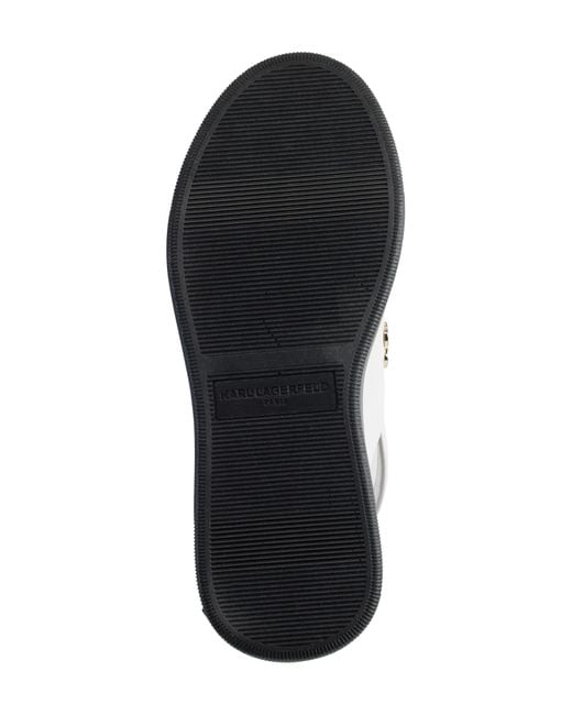Karl Lagerfeld White Tilda Platform Wedge Sandal