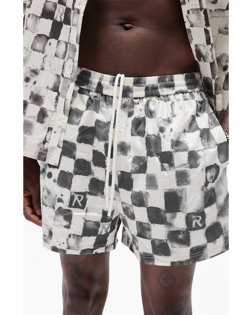 Represent Multicolor Poolside Check Swim Trunks for men