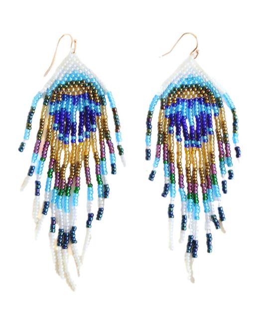 Fosterie Blue Embera Earrings
