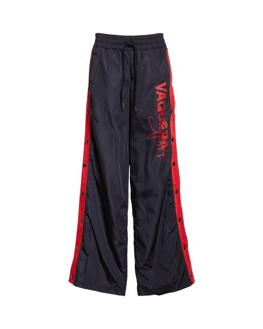 VAQUERA Blue Snap Track Pants