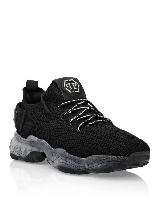 Philipp Plein Black Runner Sneaker Hyper Shock