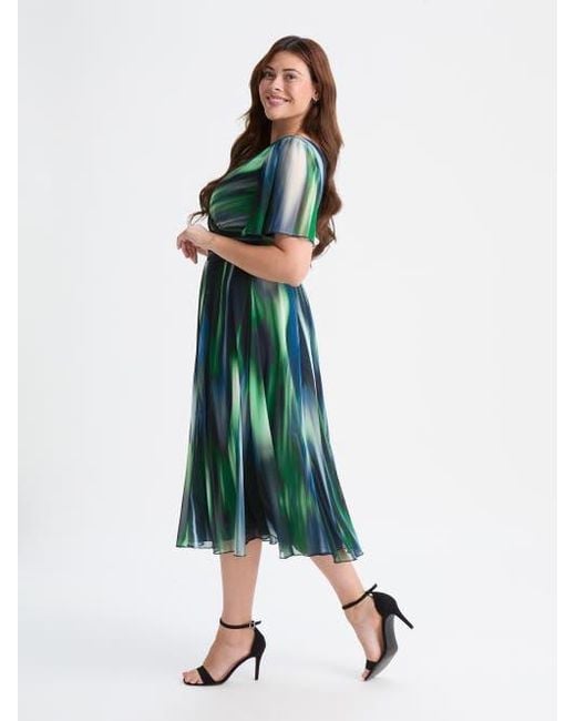green emerald velvet dress Sleeveless Organic Kids Dress | Stripe Twill main image 0