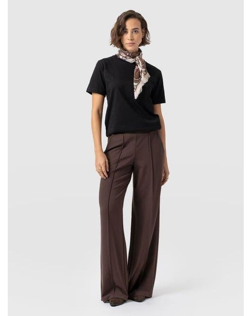 Saint + Sofia Green Keller Wide Leg Pant