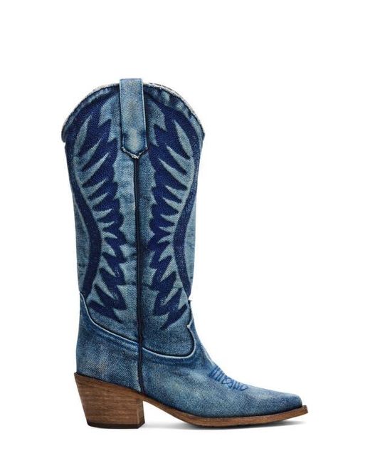 Steve Madden Blue Albany Western Boot