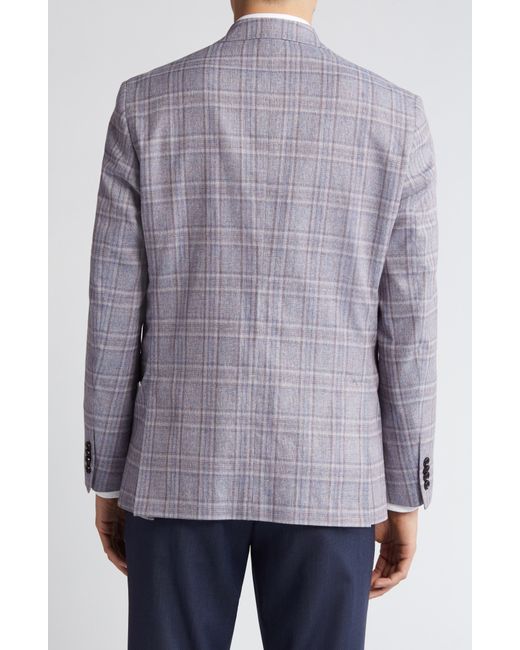 Ted Baker Gray Karl Slim Fit Plaid Stretch Sport Coat for men