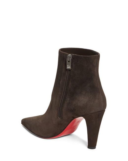 Christian Louboutin Brown Vibella Pointed Toe Bootie