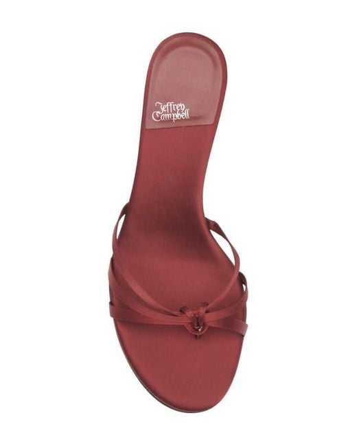 Jeffrey Campbell Red Doretta Kitten Heel Flip Flop