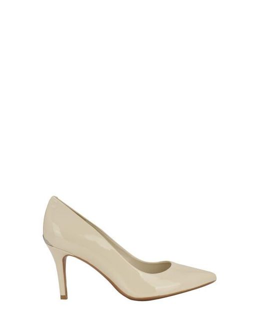Calvin Klein White Gayle Pointed Toe Pump