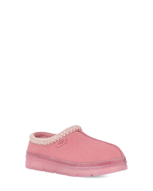 Pink ugg top tasman slippers