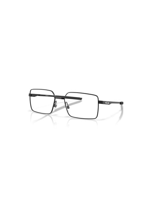 Oakley Brown 56Mm Rectangle Optical Glasses for men