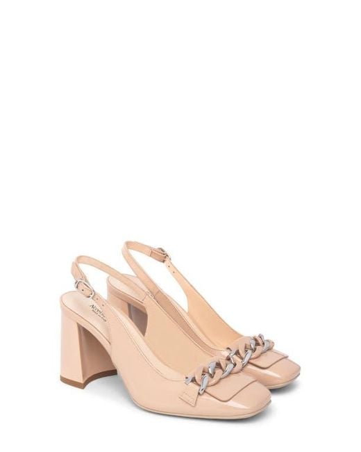 Nero Giardini Pink Chain Slingback Pump