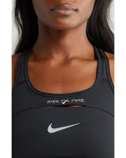 Nike X Megan Thee Stallion Medium Support Sports Bra in Black