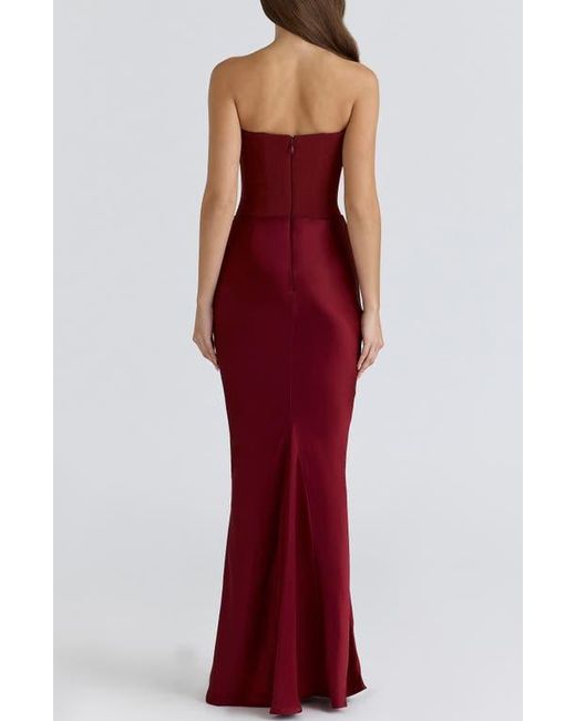 golden silk dress House of CB Persephone Corset Gown – TENN