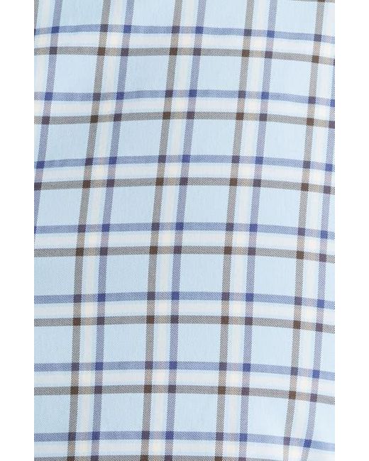 Johnnie-o Blue Jaden Check Stretch Button-Up Shirt for men