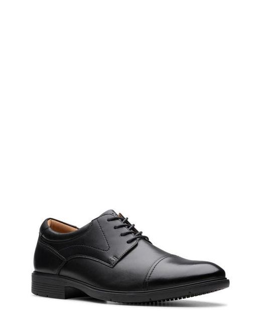 Clarks Black Eldredge Cap Toe Derby for men