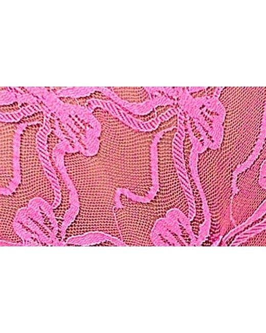 MAPALE Pink Open Crotch Teddy