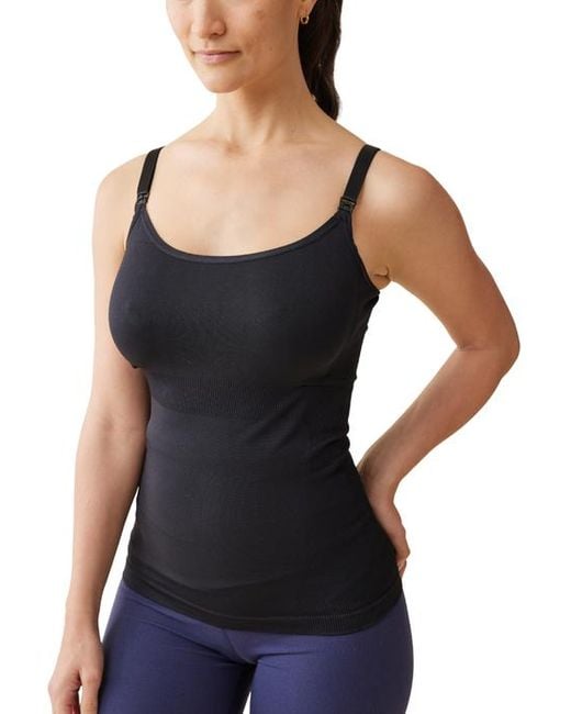 Ingrid & Isabel Blue Postpartum Seamless Nursing And Shaping Cami 2-Pack Bundle