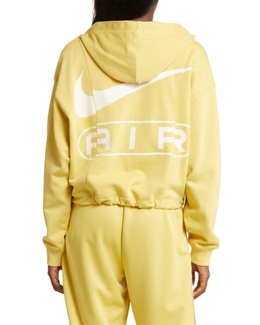 Nike Yellow Air Oversize Zip Hoodie