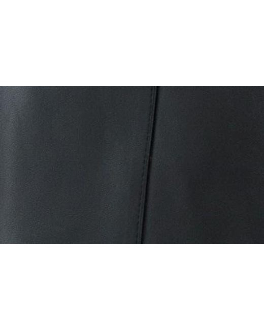 Michael Kors Black Oversized Leather Blazer Jacket
