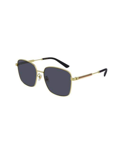 Gucci Metallic GG0852SK Asian Fit 002 Women's Sunglasses