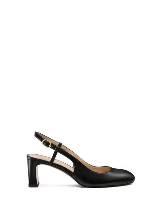 Stuart Weitzman Black Babette Slingback Pump