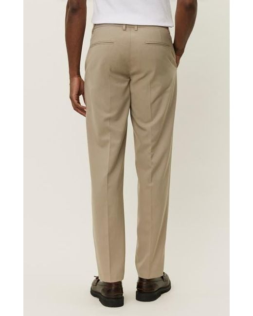 Les Deux Natural Como Regular Fit Flat Front Dress Pants for men