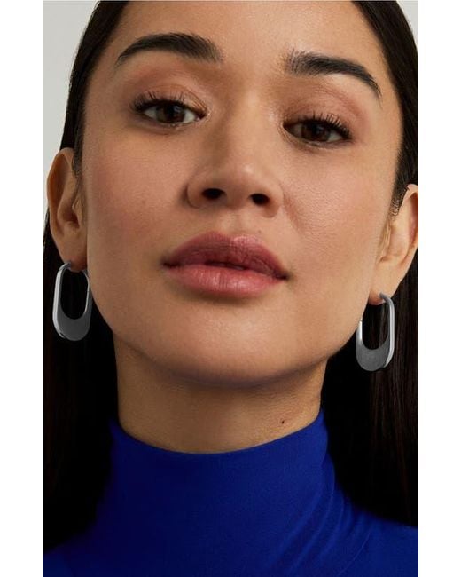 Dean Davidson White Crosby Huggie Hoop Earrings