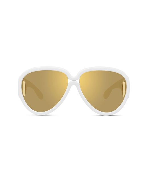 Loewe Multicolor Anagram 65mm Oversized Pilot Mask Sunglasses
