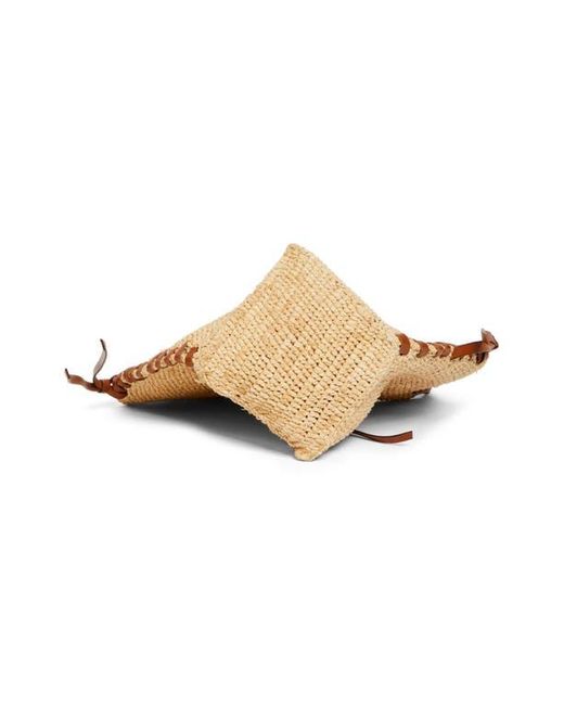 Isabel Marant Metallic Mini Tampa Woven Raffia Shoulder Bag