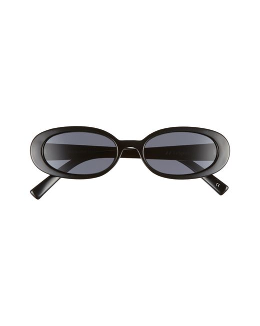 Le Specs Black Outta Love 49mm Cat Eye Sunglasses