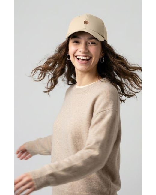 Alix White Pretzel Dad Cap
