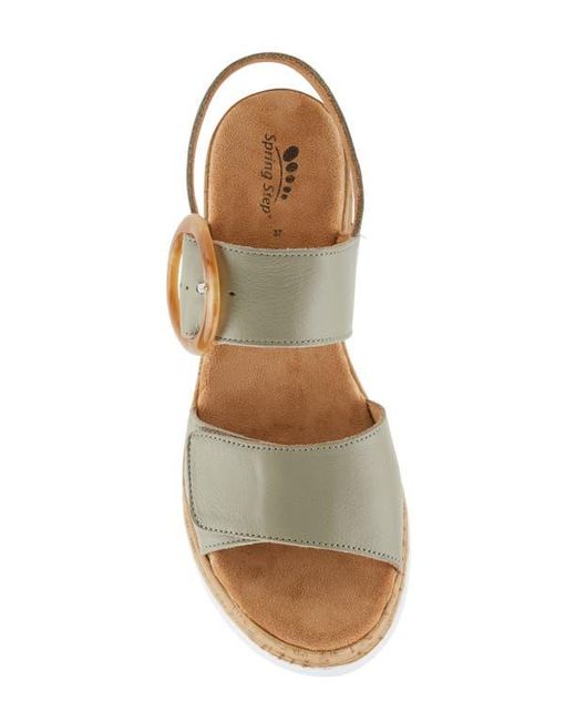 Spring Step Multicolor Abarah Slingback Platform Sandal