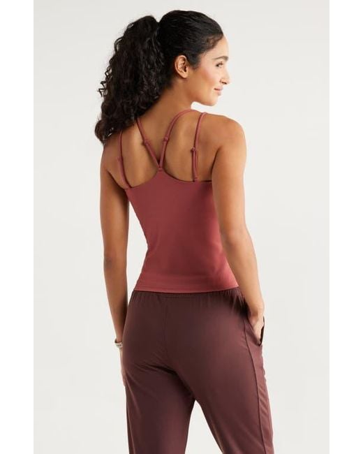 Zella Red So Soft Strappy Camisole