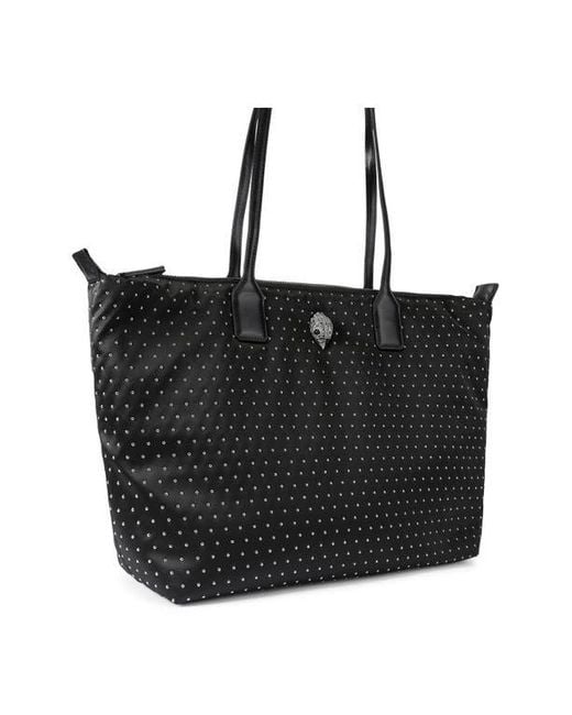 Kurt Geiger Black Large Drench Studded Shopper