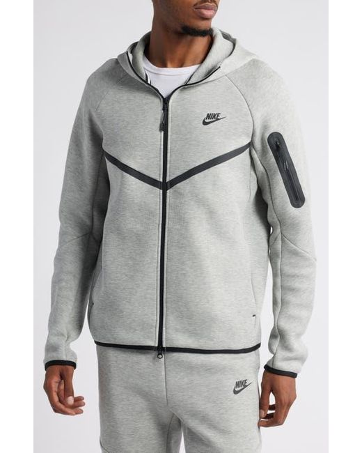 Nike Gray Tech Windrunner Zip Hoodie for men