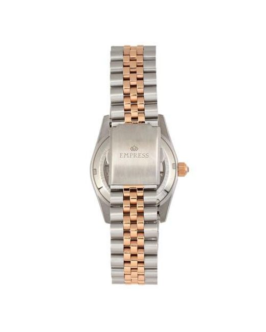 Empress Metallic Constance Automatic Bracelet Watch With Date