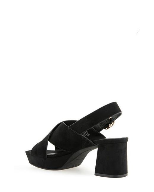 Aerosoles Black Pura Platform Sandal
